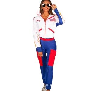 Tipsy Elves Women’s Talladega Racing Costume Size Large New With Tags